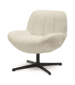 Fauteuil Pauline écru Pivotant