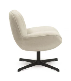 Fauteuil Pauline écru Pivotant -Magasin De Meubles De Qualité fauteuil pauline ecru pivotant 3