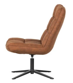 WOOOD Fauteuil Pivotant Dirkje Cuir Artificiel Cognac 10 WOOOD Fauteuil Pivotant Dirkje Cuir Artificiel Cognac -Magasin De Meubles De Qualité fauteuil pivotant dirkje cuir artificiel cognac 3