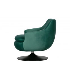 Fauteuil Pivotant Jada Velours Bleu Sarcelle -Magasin De Meubles De Qualité fauteuil pivotant jada velours bleu sarcelle 2