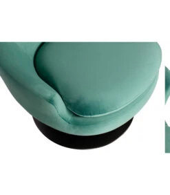 Fauteuil Pivotant Jada Velours Bleu Sarcelle -Magasin De Meubles De Qualité fauteuil pivotant jada velours bleu sarcelle 5