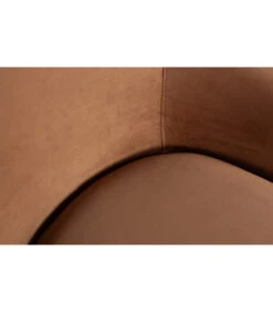 Fauteuil Pivotant Jada Velours Marron 11 Fauteuil Pivotant Jada Velours Marron -Magasin De Meubles De Qualité fauteuil pivotant jada velours marron 4