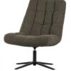 WOOOD Fauteuil Pivotant Job Teddy Vert
