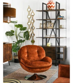 Fauteuil Pivotant Memento Fox Velours - 15% De Remise Offert -Magasin De Meubles De Qualité fauteuil pivotant memento fox velours 2