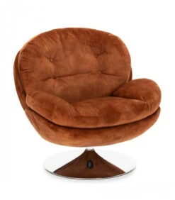 Fauteuil Pivotant Memento Fox Velours - 15% De Remise Offert