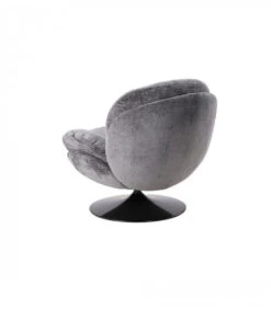 Fauteuil Pivotant Memento Gris Pied Noir - 15% De Remise Offert -Magasin De Meubles De Qualité fauteuil pivotant memento gris pied noir 4