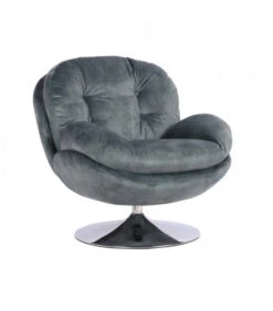 Fauteuil Pivotant Memento Pétrole Velours - 15% De Remise Offert -Magasin De Meubles De Qualité fauteuil pivotant memento petrole velours 5