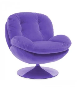 Fauteuil Pivotant Memento Uni Lilas - 15% De Remise Offert
