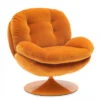 Fauteuil Pivotant Memento Uni Orange - 15% De Remise Offert