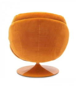 Fauteuil Pivotant Memento Uni Orange - 15% De Remise Offert -Magasin De Meubles De Qualité fauteuil pivotant memento uni orange 3