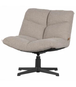 WOOOD Fauteuil Pivotant Vinny Bouclé Sable
