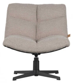 WOOOD Fauteuil Pivotant Vinny Bouclé Sable -Magasin De Meubles De Qualité fauteuil pivotant vinny boucle sable 3