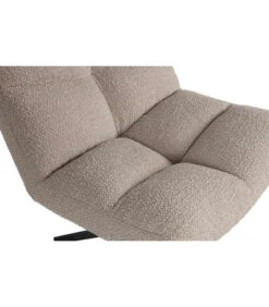 WOOOD Fauteuil Pivotant Vinny Bouclé Sable -Magasin De Meubles De Qualité fauteuil pivotant vinny boucle sable 6