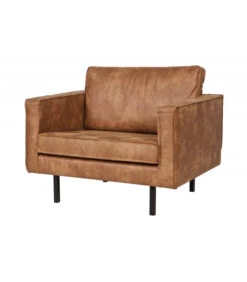 Fauteuil Rodéo Cuir Recycé Cognac -Magasin De Meubles De Qualité fauteuil rodeo cuir recyce cognac 2