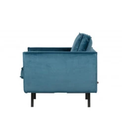 Fauteuil Rodéo Velvet Bleu -Magasin De Meubles De Qualité fauteuil rodeo velvet bleu 2