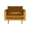 Fauteuil Rodéo Velvet Ocre