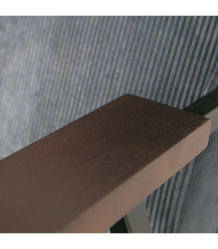 Fauteuil Sally Velours Côtelé Bleu Acier 5 Fauteuil Sally Velours Côtelé Bleu Acier – Image 5