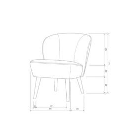 Fauteuil Sara Framboise -Magasin De Meubles De Qualité fauteuil sara framboise 8