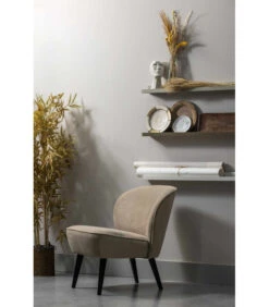 Fauteuil Sara Velours Kaki -Magasin De Meubles De Qualité fauteuil sara velours kaki 4