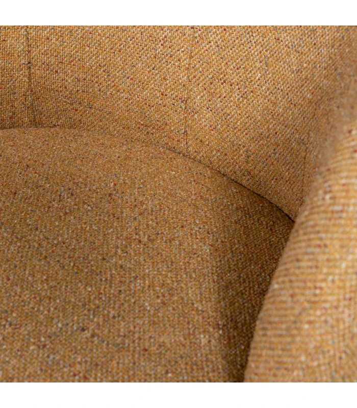 Fauteuil Serra Tissu Mélangé Curry 2 Fauteuil Serra Tissu Mélangé Curry – Image 2
