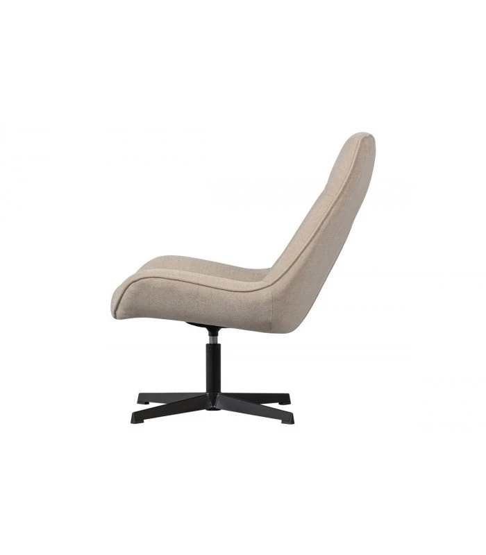 WOOOD Fauteuil Stach Pivotant Beige 4 WOOOD Fauteuil Stach Pivotant Beige – Image 4