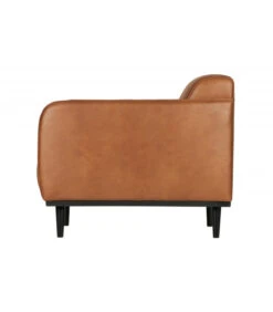 Fauteuil Statement Cognac Cuir Recyclé -Magasin De Meubles De Qualité fauteuil statement cognac cuir recycle 3