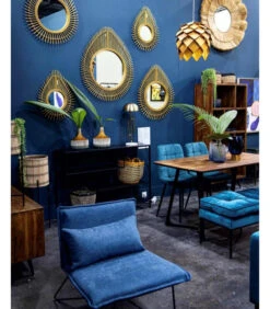 Fauteuil Trinita Bleu Nuit -Magasin De Meubles De Qualité fauteuil trinita bleu nuit 4