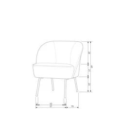 Fauteuil Vogue Cuir Noir -Magasin De Meubles De Qualité fauteuil vogue cuir noir 5