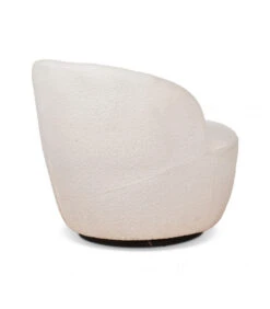 Fauteuil Walter Blanc Pivotant -Magasin De Meubles De Qualité fauteuil walter blanc pivotant 2
