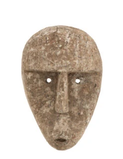 Figure Abstraite Mur Ou Broche En Bois D'Albasia Gris