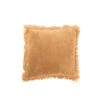Frange De Coussin En Velours De Coton Ocre