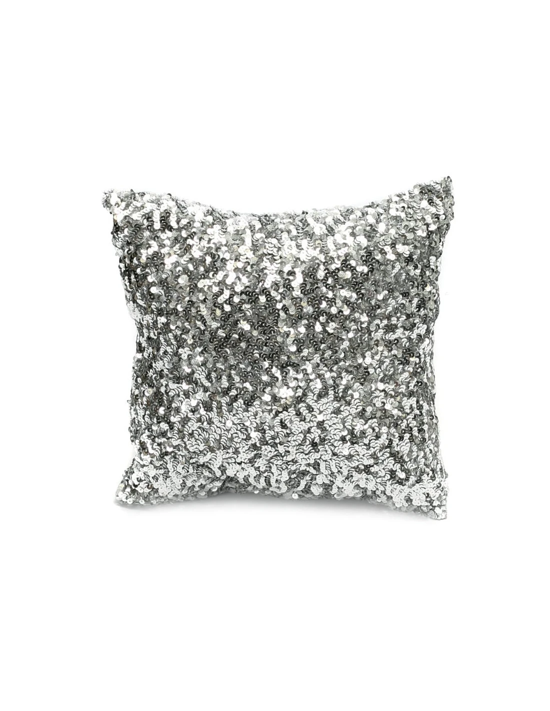 Housse De Coussin Pailletée - Argent - 40x40 1 Housse De Coussin Pailletée - Argent - 40x40