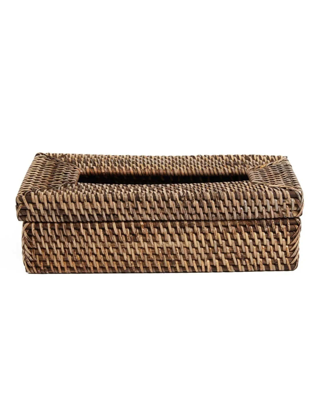 La Boîte à Mouchoirs Classique En Rotin - Marron Naturel 4 La Boîte à Mouchoirs Classique En Rotin - Marron Naturel – Image 4
