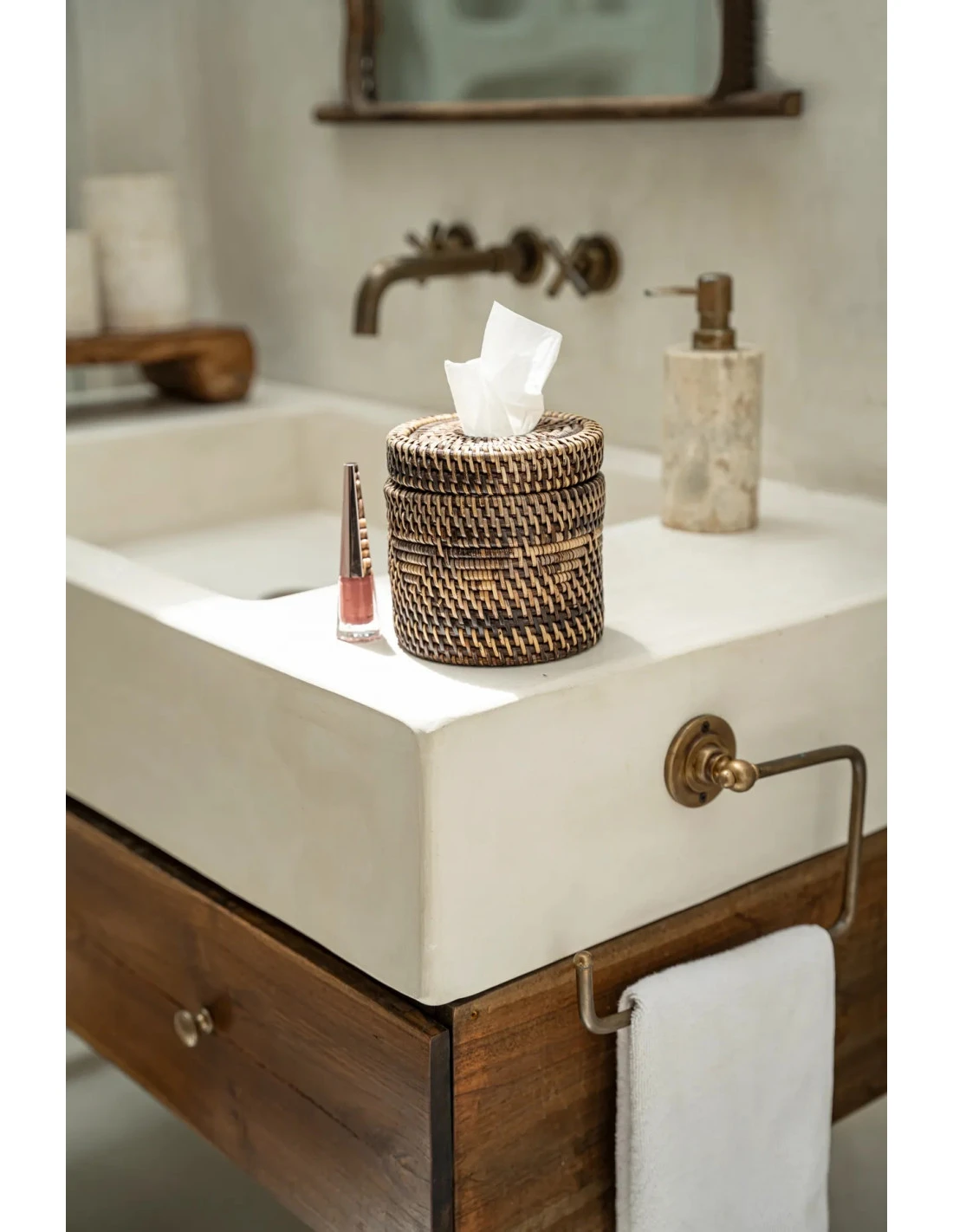 La Boîte à Mouchoirs Colonial - Brun Naturel 2 La Boîte à Mouchoirs Colonial - Brun Naturel – Image 2