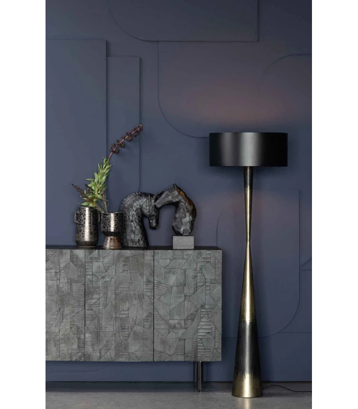 Lampadaire Blackout Too Métal Noir/brass 2 Lampadaire Blackout Too Métal Noir/brass – Image 2