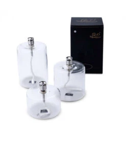 Lampe à Huile Cylindre Chromé 10cm L -Magasin De Meubles De Qualité lampe a huile cylindre chrome 10cm l 3