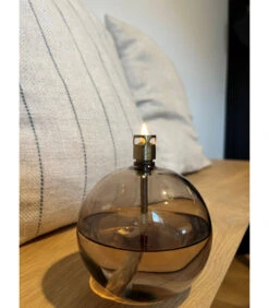 Lampe à Huile Ronde Champagne Chromée 11cm M -Magasin De Meubles De Qualité lampe a huile ronde champagne chromee 11cm m 4