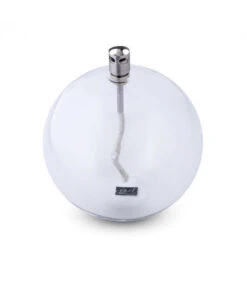 Lampe à Huile Ronde Chromé 13cm L