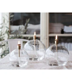 Lampe à Huile Ronde Laitonnée 13cm L -Magasin De Meubles De Qualité lampe a huile ronde laitonnee 13cm l 2