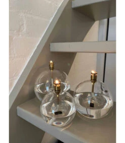 Lampe à Huile Ronde Laitonnée 13cm L -Magasin De Meubles De Qualité lampe a huile ronde laitonnee 13cm l 6