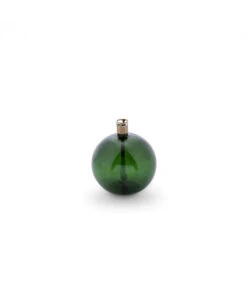 Lampe à Huile Ronde Verte Chromée 9cm S
