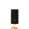 Lampe Boule Fer/Velours Or/Noir