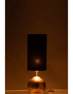 Lampe Boule Fer/Velours Or/Noir -Magasin De Meubles De Qualité lampe boule fervelours ornoir 2