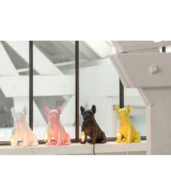Lampe BullDog Blanche -Magasin De Meubles De Qualité lampe bulldog blanche 2