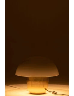 Lampe Champignon En Fer Blanc/Or Petit -Magasin De Meubles De Qualité lampe champignon en fer blancor petit 2