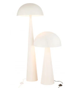 Lampe Champignon Metal Blanc Mat -Magasin De Meubles De Qualité lampe champignon metal blanc mat 2