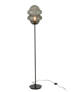Lampe De Sol Cuillère En Verre Gris