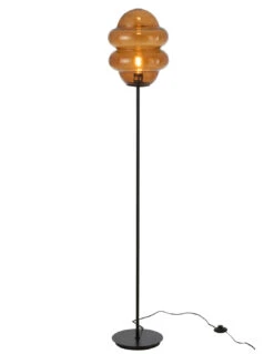 Lampe De Sol Cuillère En Verre Miel Marron