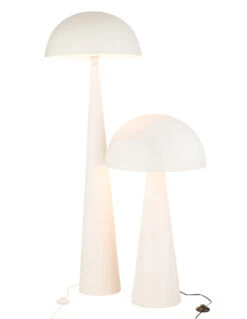 Lampe De Table Champignon En Métal Blanc Mat Grande -Magasin De Meubles De Qualité lampe de table champignon en metal blanc mat grande 4
