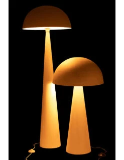 Lampe De Table Champignon En Métal Blanc Mat Grande -Magasin De Meubles De Qualité lampe de table champignon en metal blanc mat grande 5